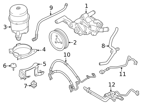 Pump & Hoses for 2016 BMW M5 #0