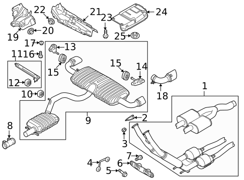 Exhaust Components for 2009 Audi TT Quattro #0