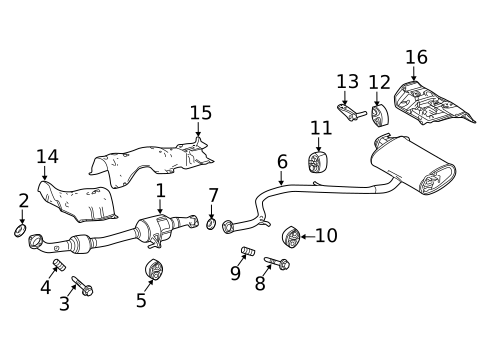 Exhaust Components for 2019 Lexus UX200 #0