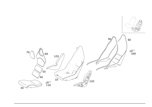 Left Seat for 2006 Mercedes-Benz SLR McLaren #0