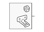 676250C040 - Body: Pull Handle Bracket for Toyota: Tacoma, Tundra Image
