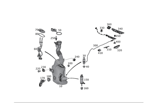 Pane Washer, Headlamp Wiper/Washer for 2018 Mercedes-Benz SLC300 #0