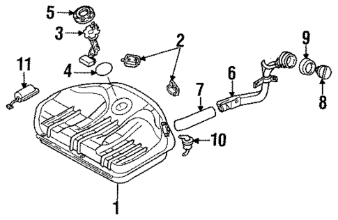 Fuel System Components for 1993 Nissan NX #0