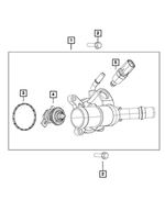 6102012 - Cooling: Hex Head Screw And Washer for Mopar Image