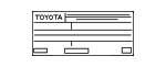 11298F0231 - Body: Emission Label for Toyota: Sienna Image