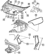 6100877 - Body Sheet Metal Except Doors: Flat Washer for Mopar Image