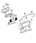 5183416AA - Interior Trim: Z-axis Clip for Mopar Image