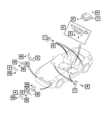 68314219AA - Electrical: Impact Sensor, Right for Mopar Image