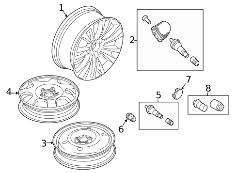 Wheels for 2018 Lincoln MKX #2