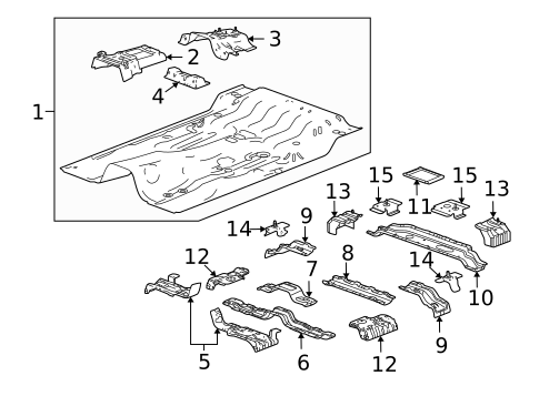 Floor - Cab for 2010 Hummer H3T #0