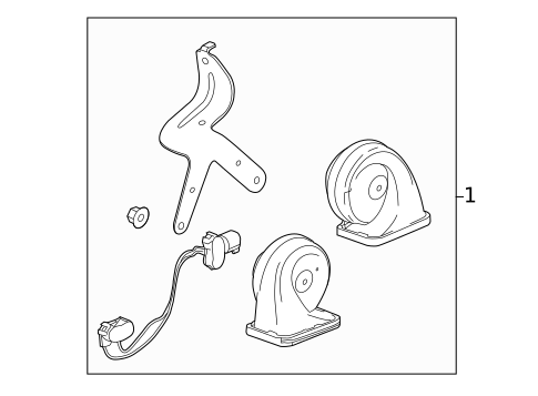 Horn for 2014 Chevrolet Corvette #0