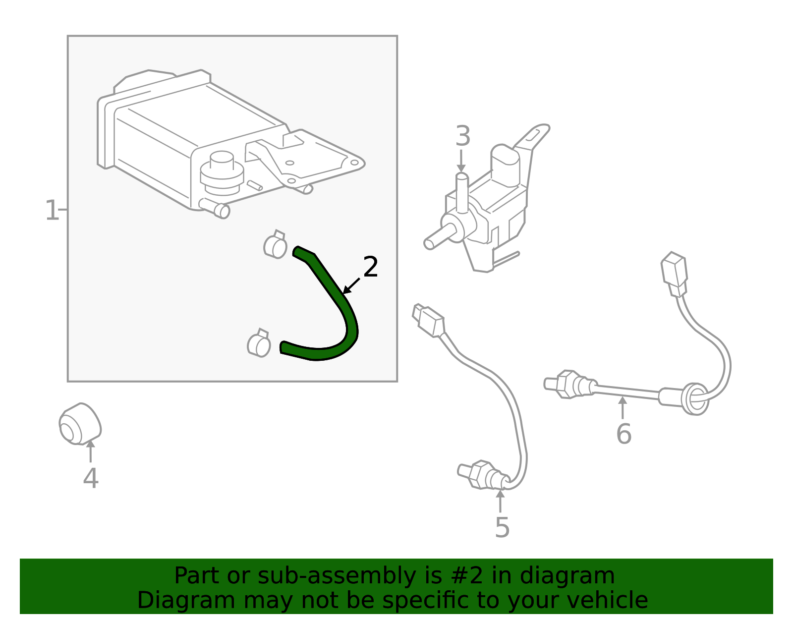 Genuine Official Toyota Canister Hose part# 95333-08030 for 2007-2018 ...