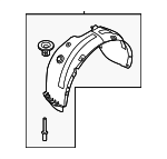 thumbnail interactive-video image 1 of Genuine Kia Sportage Front Left Driver Side Fender Liner 2023-2024 - 86811P1000 1 of 3