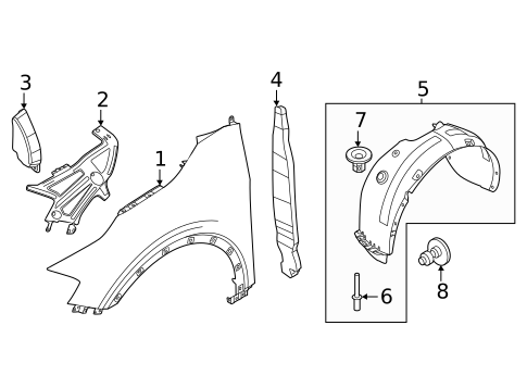 Fender & Components for 2024 Kia Sportage #2
