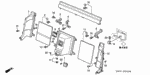 83724SL0A00 - Interior/Bumper: BRACKET D, RR. LINING BULKHEAD for Acura Image
