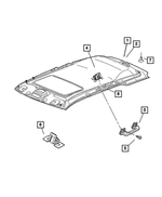 1AQ61BD1AB - Interior Trim: Headliner for Jeep: Grand Cherokee Image