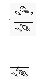 44280W070 - Front Drive Axle: Boot Kit for Lexus: ES350 Image