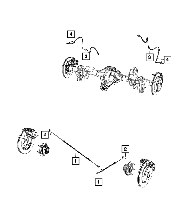 68213345AB - Electrical: Anti-lock Sensor Bolt And Grease Kit, Left for Mopar Image