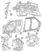 55257380AA - Body Sheet Metal Except Doors: Plug for Mopar Image