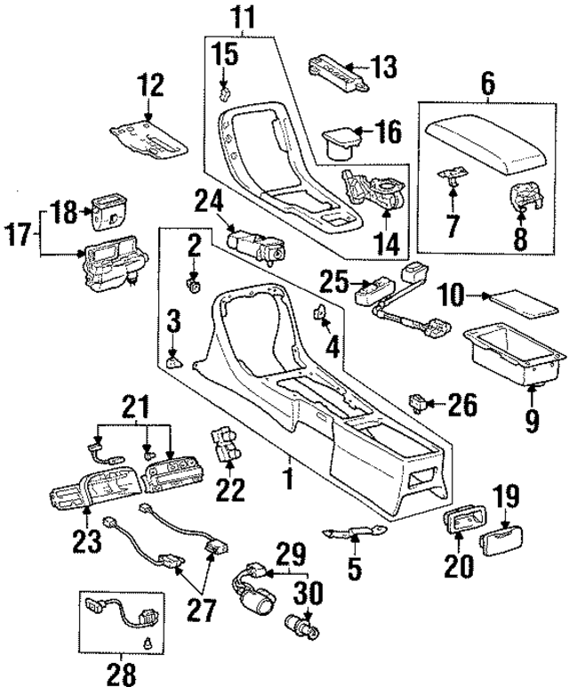 5891624020 - Body: Console Mat for Lexus Image