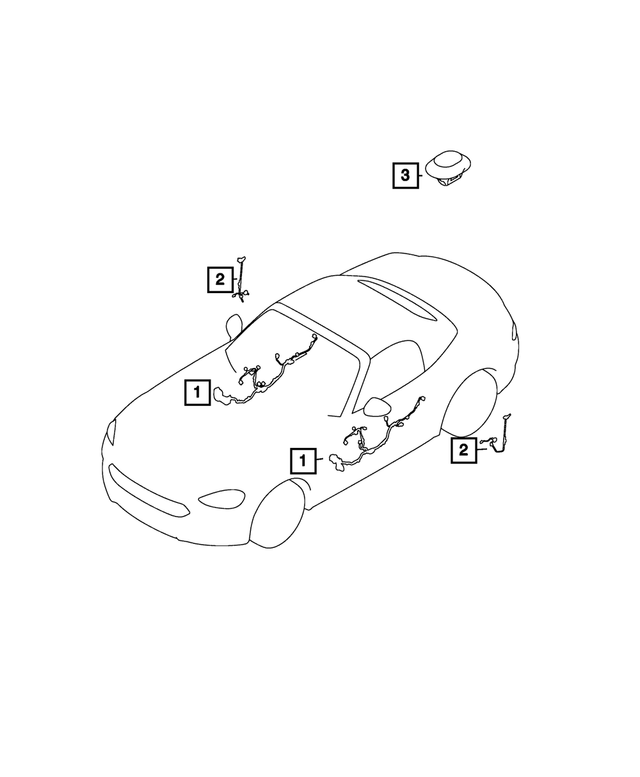« 68314477AA –  : Fil Volant CÂbles, Côté Conducteur pour Mopar Image »