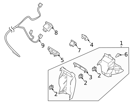 Center Console for 2021 Subaru Ascent #1