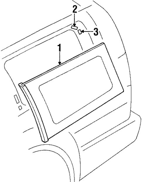 Glass & Hardware for 2004 Isuzu Axiom #0
