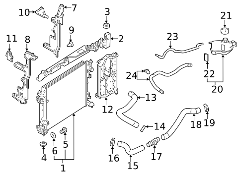 Radiator & Components for 2021 Nissan Qashqai #0