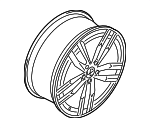 5G0601025G88Z - Suspension: Wheel, Alloy for Volkswagen: e-Golf, Golf, Golf R, Golf SportWagen, GTI Image