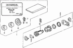 6721SH3415 - Electrical/Exhaust/Heater/Fuel: TUMBLER KIT, KEY CYLINDER for Acura Image