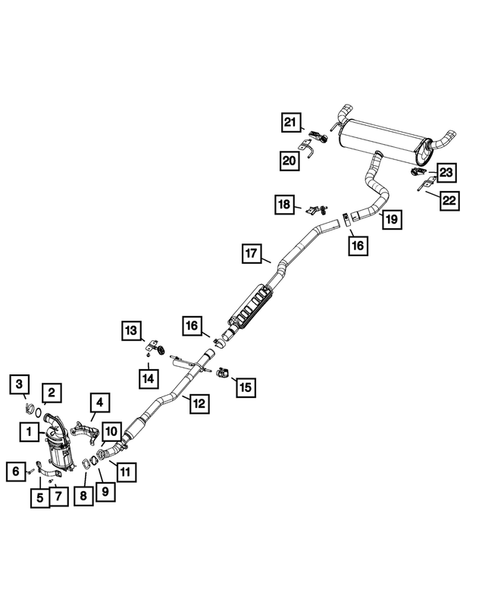 Exhaust System for 2018 Jeep Cherokee #3