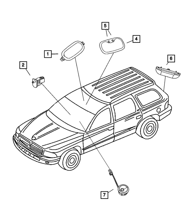 « 55361402AB – Electrical : Lampe De Hayon Lampe pour Mopar Image »