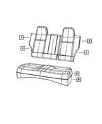 1UD91DK2AB - Interior Trim: Rear Seat Back Cover for Mopar Image