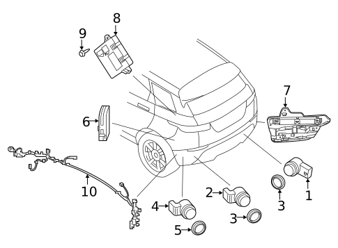Electrical Components for 2023 Land Rover Range Rover Evoque #0
