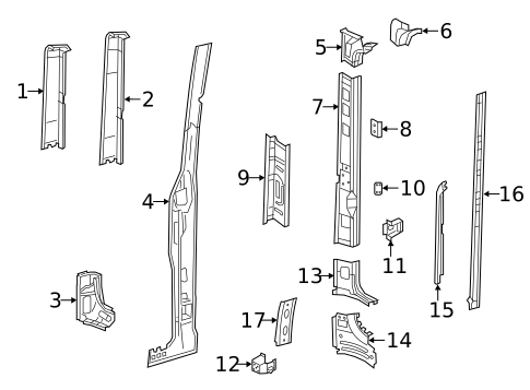 Rear Body for 2018 Mercedes-Benz Sprinter 3500 #1