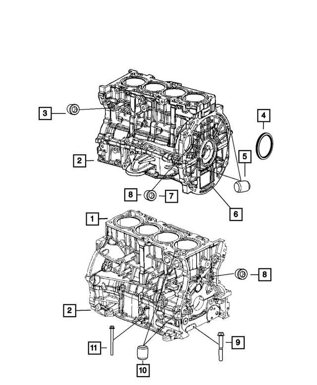 5183905AF - 2.0L Gas; Engine: Short Block Engine for Mopar Image