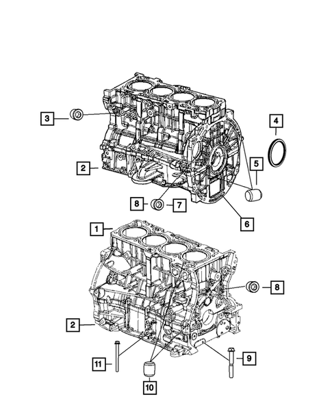 Cylinder Block for 2013 Jeep Compass #0
