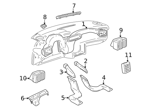 Ducts for 2001 Audi A4 Quattro #0