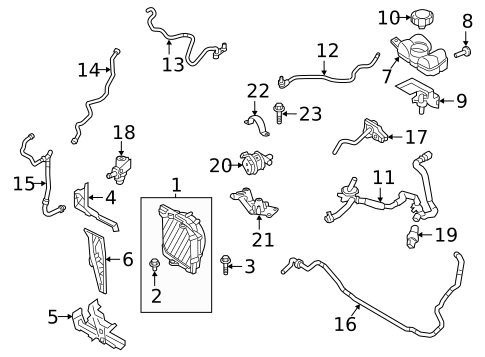 Coolant Lines for 2023 Volvo V60 #1