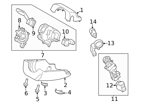 Switches, Solenoids & Actuators for 2016 Ford Fusion #0