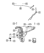 68028585AA - Electrical: Washer, Head Lamp Pump Grommet for Mopar Image
