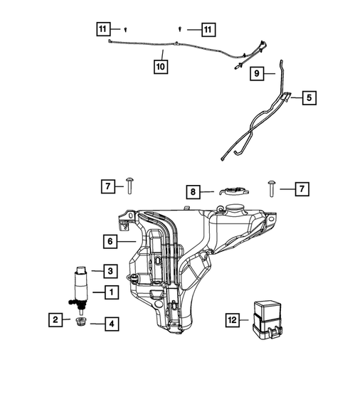 Wiper and Washer System for 2009 Chrysler Sebring #1