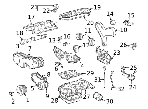 Gaskets & Sealing Systems for 2007 Toyota Highlander #0