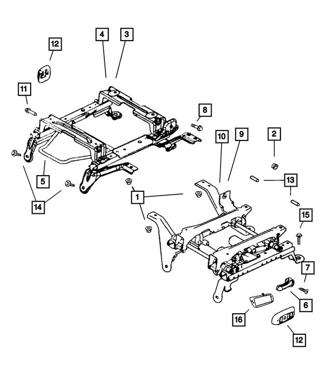 5080737AA - Interior Trim: Seat Nut for Dodge: Ram 1500, Ram 2500, Ram 3500 Image