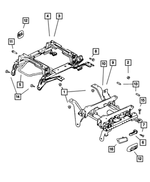 5080737AA - Interior Trim: Seat Nut for Mopar Image