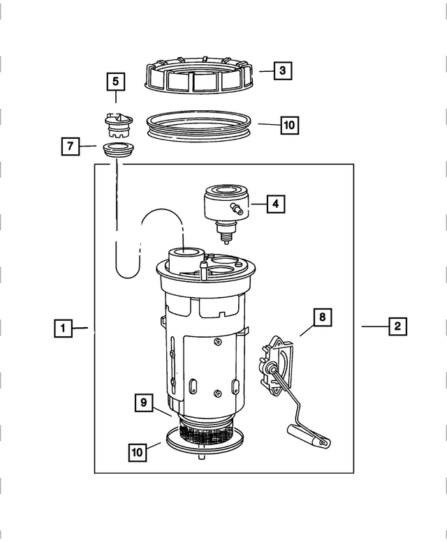 RL897667AF - Fuel: Fuel Pump/level Unit Module Kit for Mopar Image