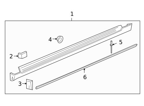 Exterior Trim - Pillars for 2008 Chevrolet Malibu #2