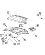 1XD68LWRAC - Interior Trim: Headliner for Mopar Image