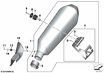 18518559515 - : Rear Muffler for BMW-Motorrad Image