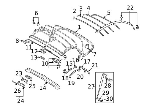Frame & Components for 2001 Audi TT Quattro #0